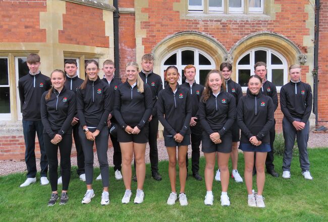 English Team at Rolls of Monmouth GC before the International match August 30th 2021