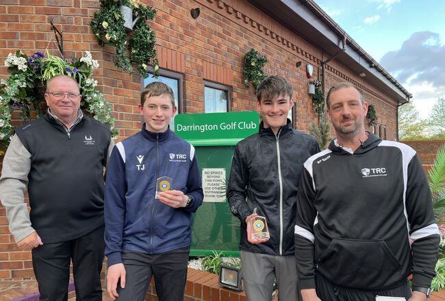 2023 Yorkshire Team Champions - Thomas Rotherham College with Darrington GC Captain